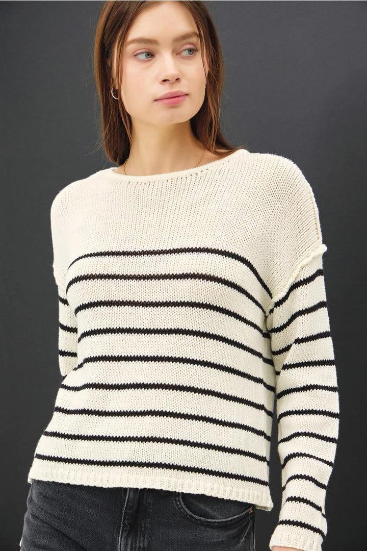 Striped Knit Sweater