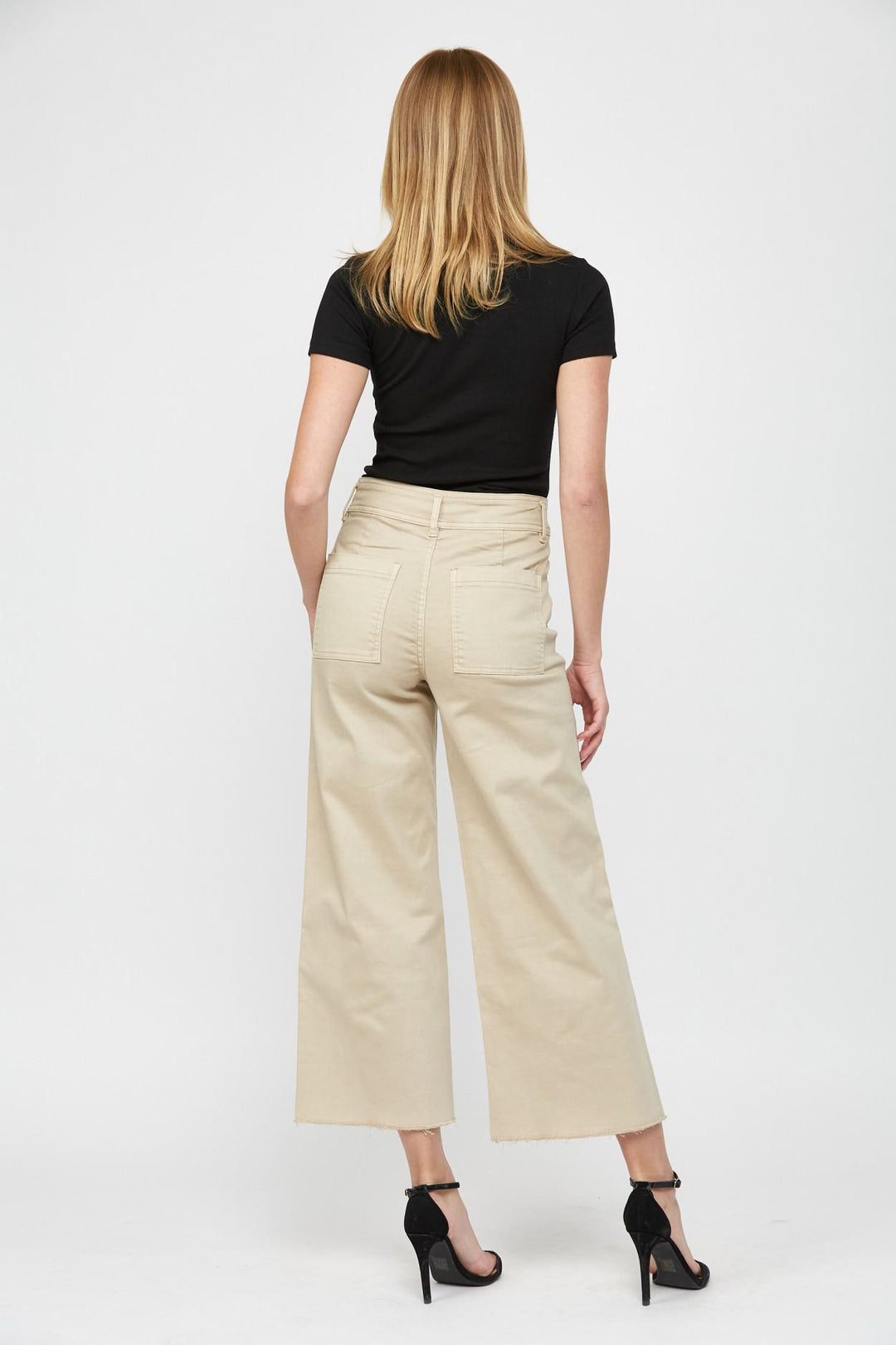 Mica Cropped Wide Leg Mocha