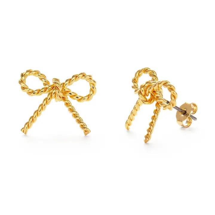 Gold Stud Earrings - Amano Studio