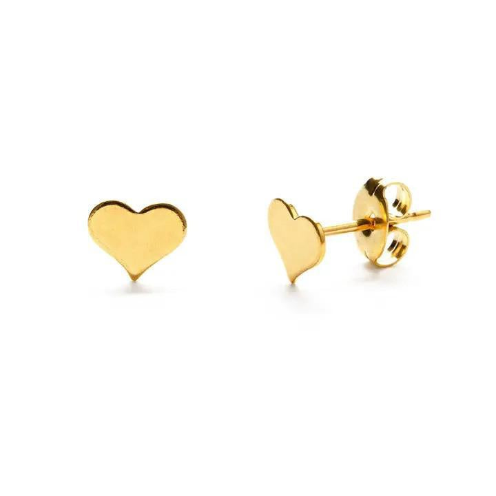 Gold Stud Earrings - Amano Studio