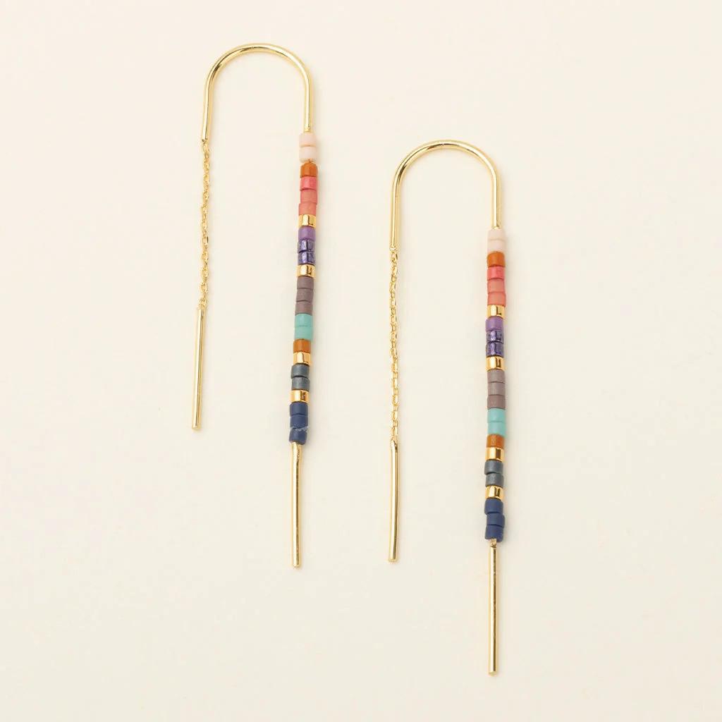 Chromacolor Miyuki Thread Earrings