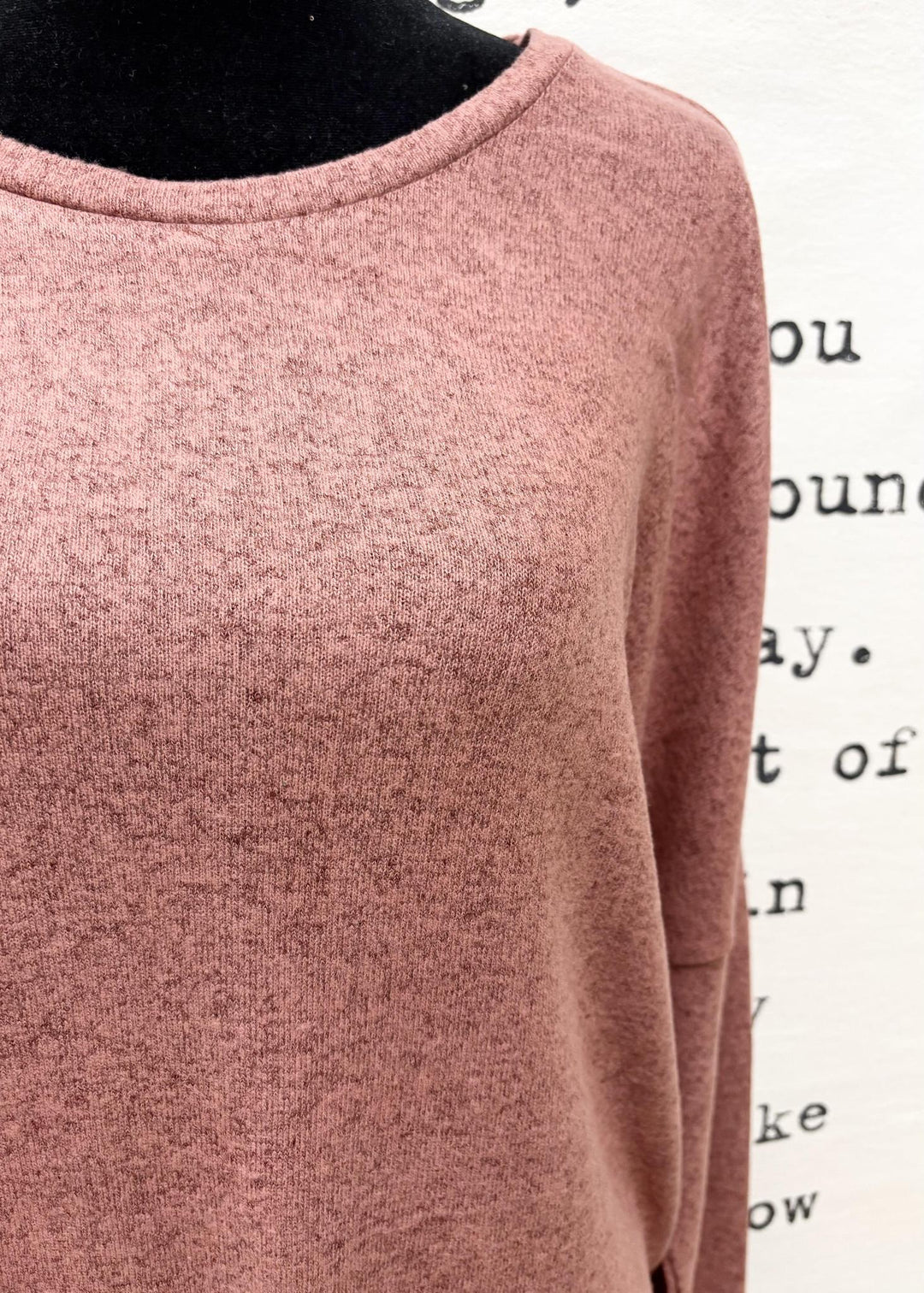 Blush Dolman Long Sleeve