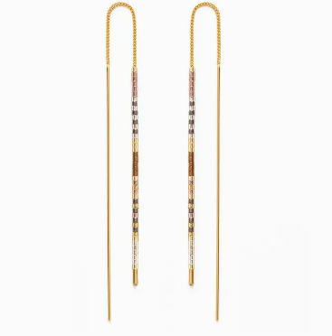 Miyuki Seed Bead Threader Earrings