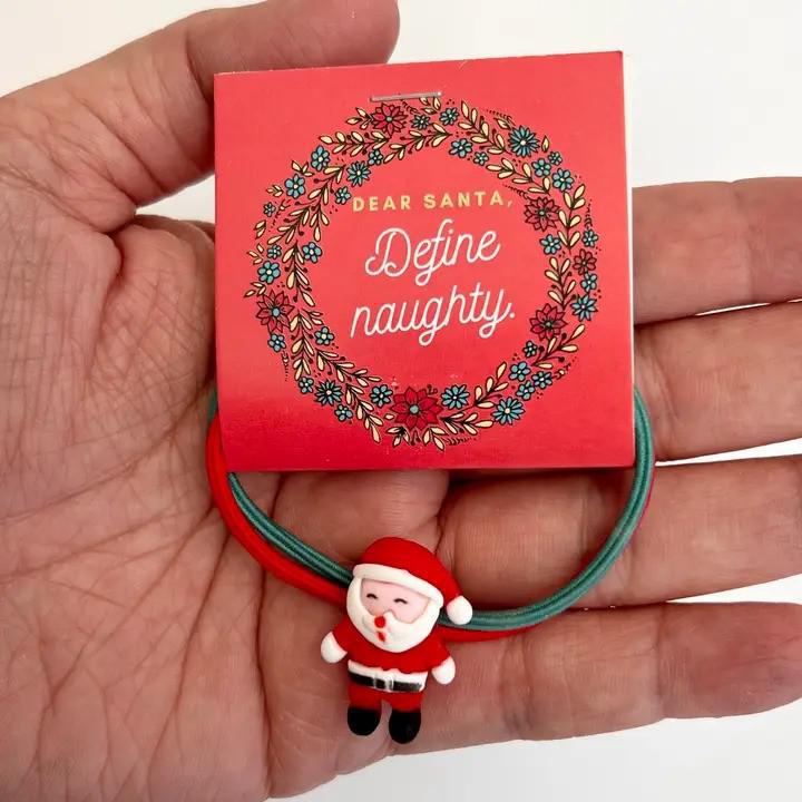 Holiday Hair Tie w/ Holiday Icon