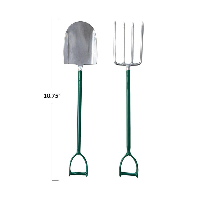 S/2 Stainless Steel Salad Servers in Drawstring Bag