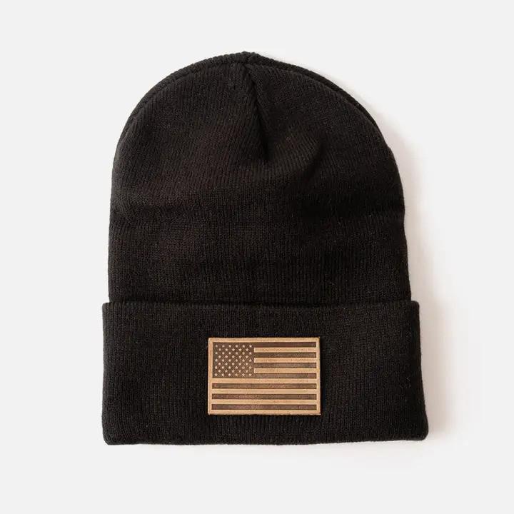 American Flag Knit Beanie