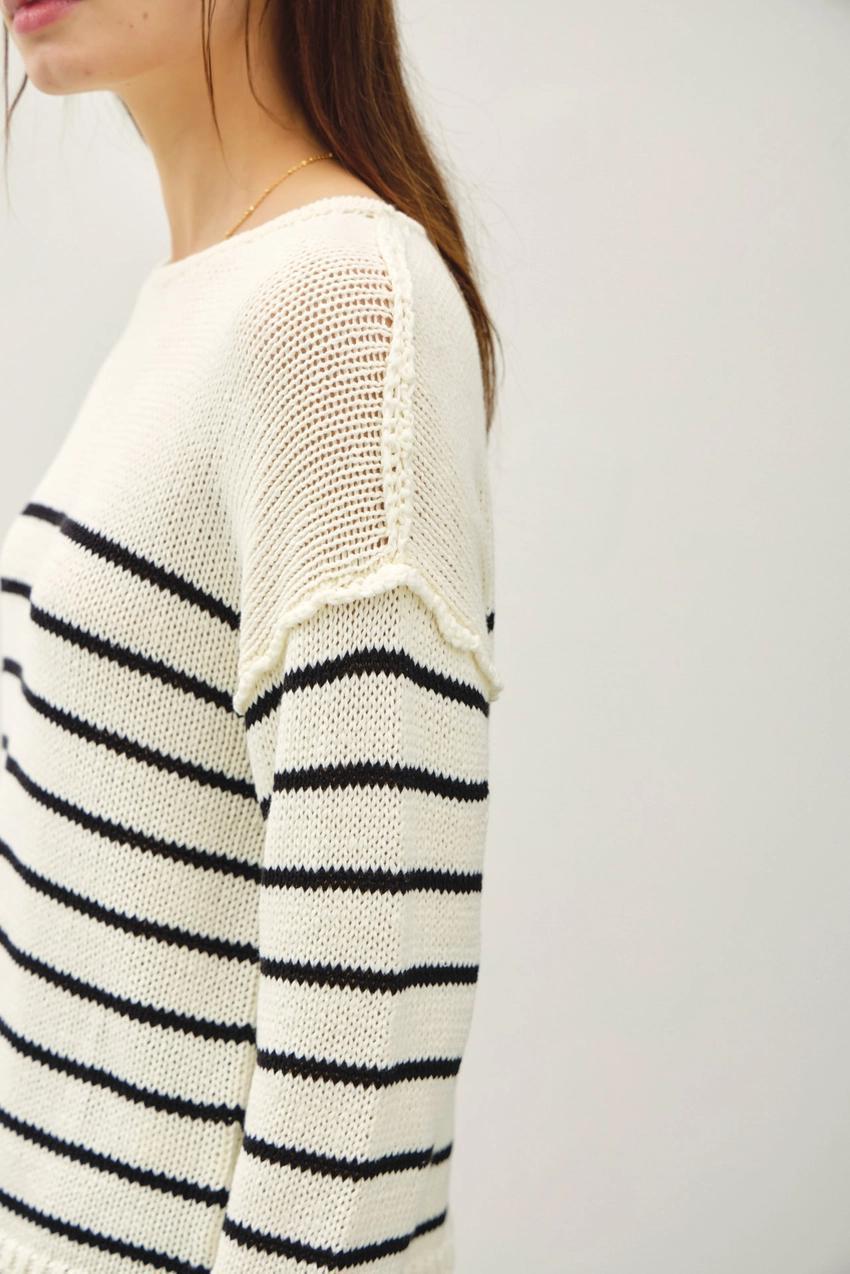 Striped Knit Sweater