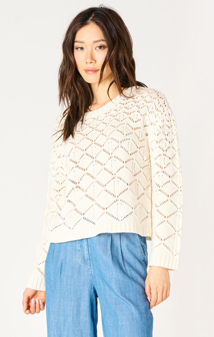 Long Sleeve Crochet Sweater