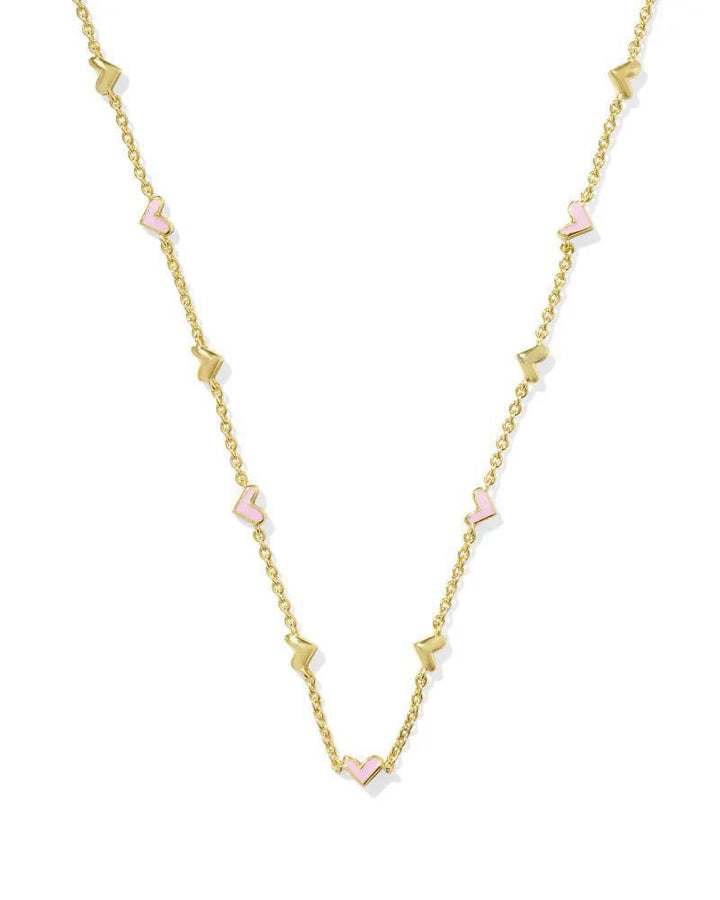 Kendra Scott Haven Strand Necklace Pink Enamel