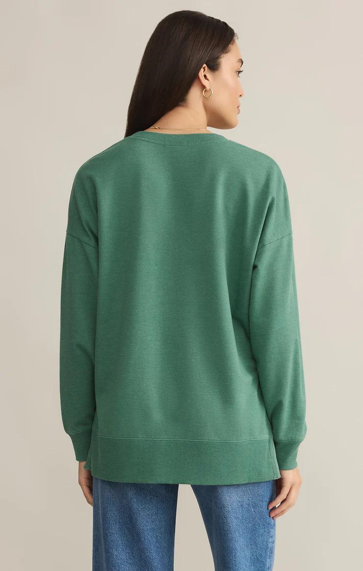 Modern V-Neck Weekender- Botanical Green