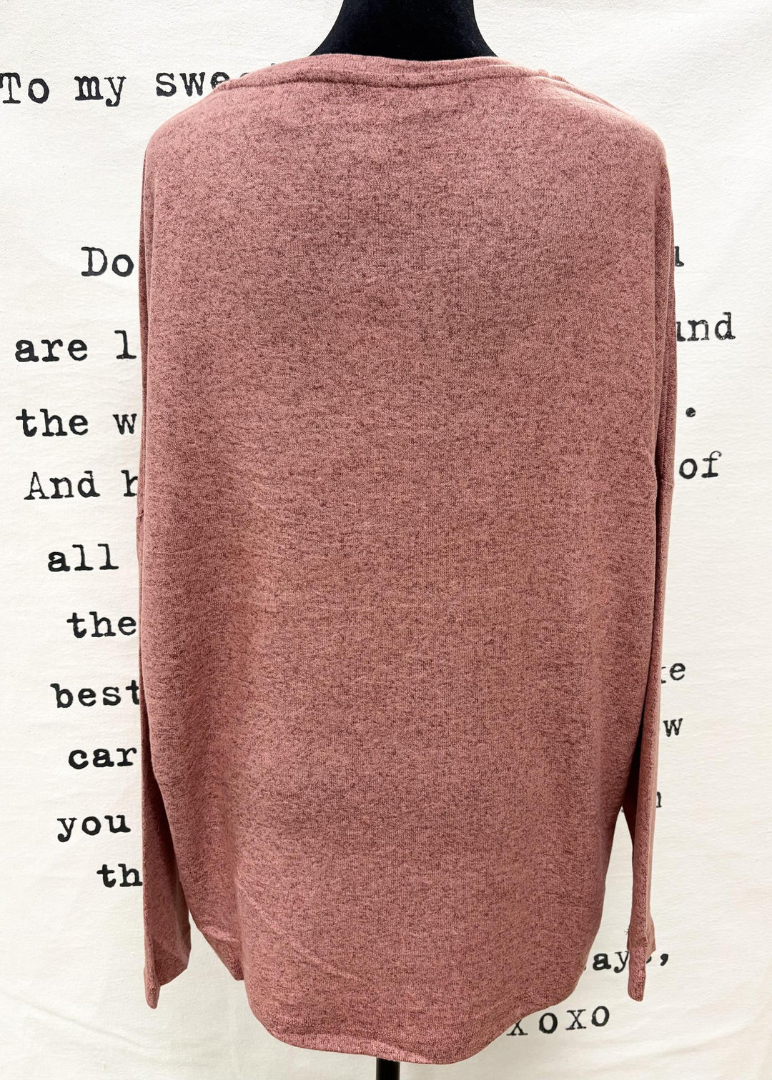 Blush Dolman Long Sleeve