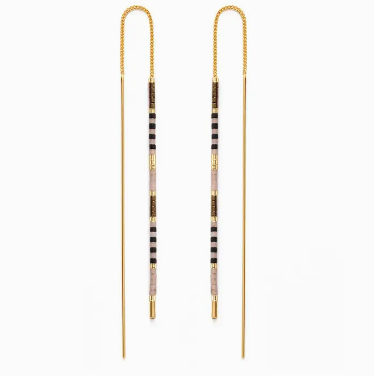 Miyuki Seed Bead Threader Earrings