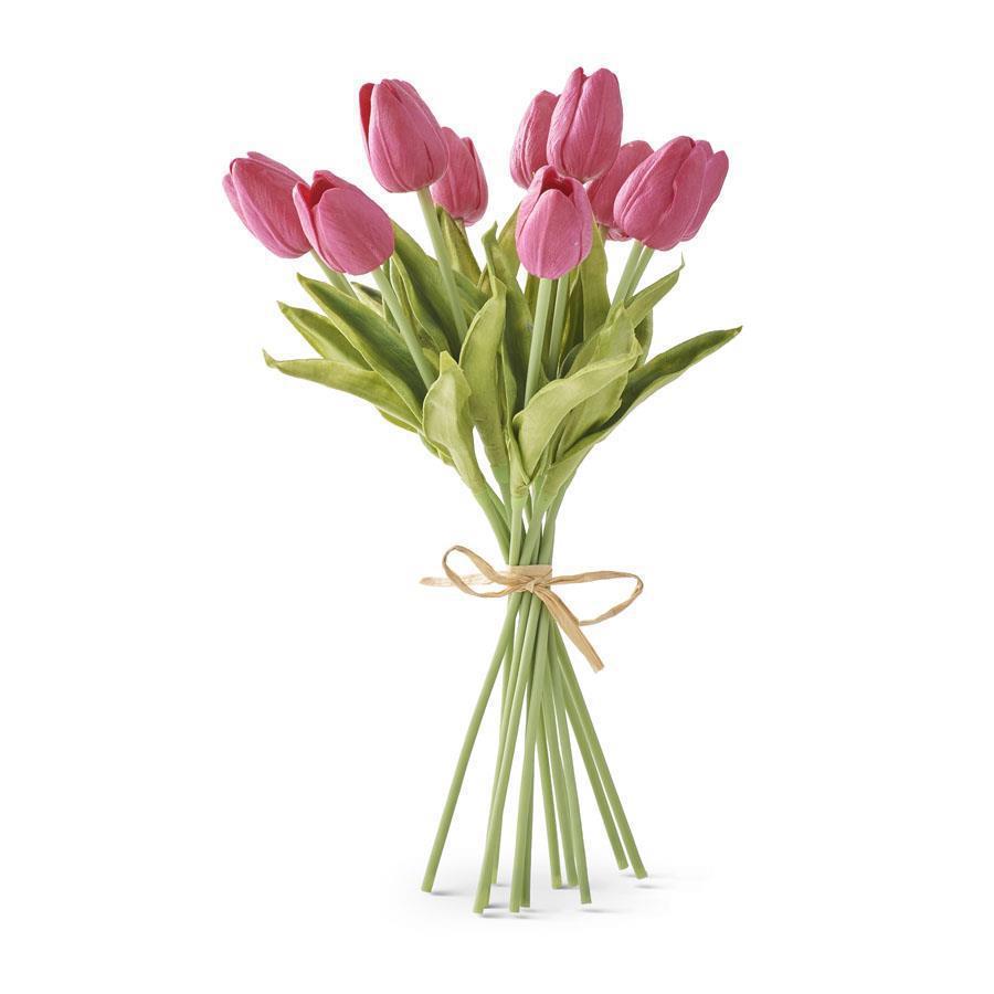 13" Real Touch Mini Tulip Bundle, 12 Stems