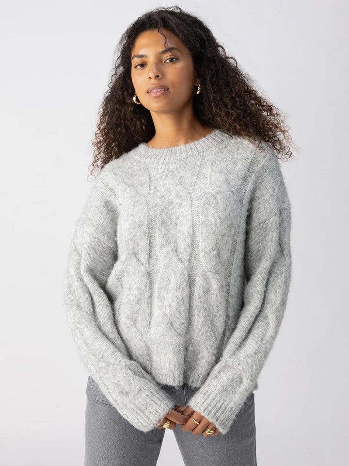 Sanctuary Cozy Cable Crew Sweater