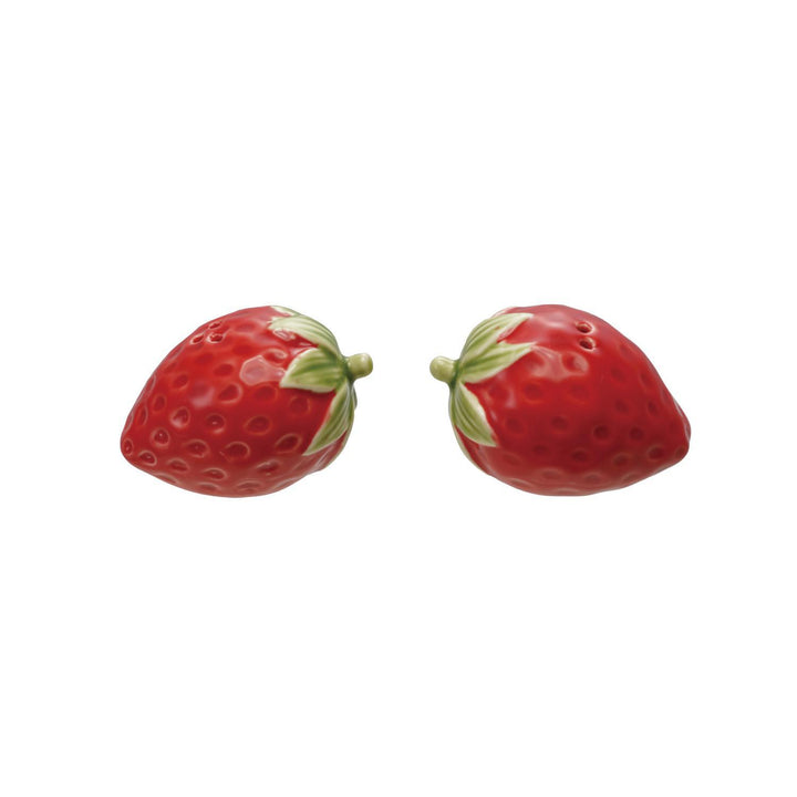 Hand-Painted Strawberry Salt & Pepper Shakers