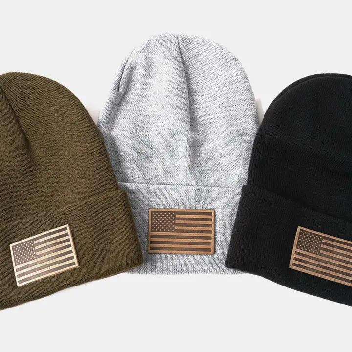 American Flag Knit Beanie