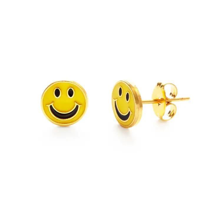 Gold Stud Earrings - Amano Studio