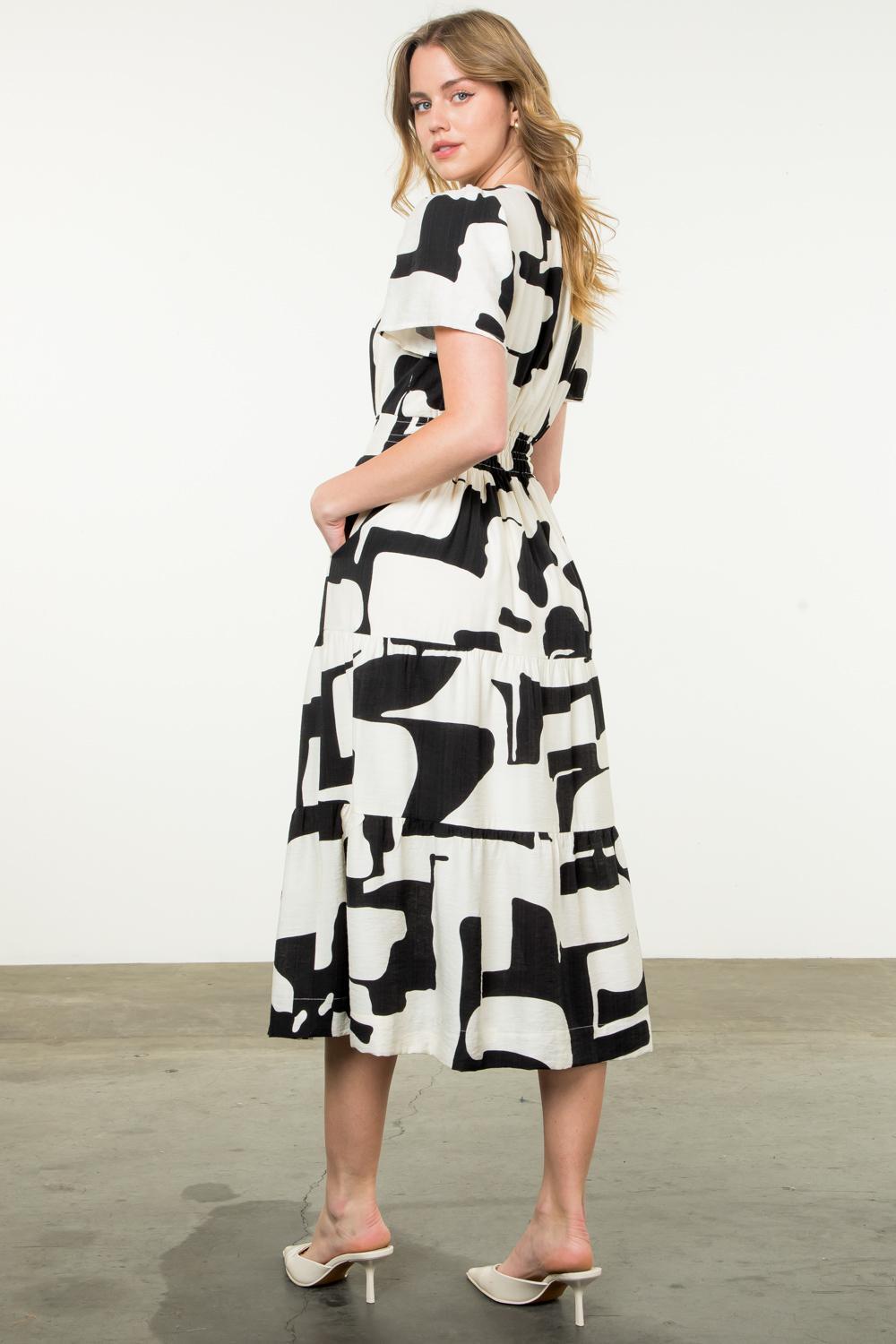 Black Abstract Dress