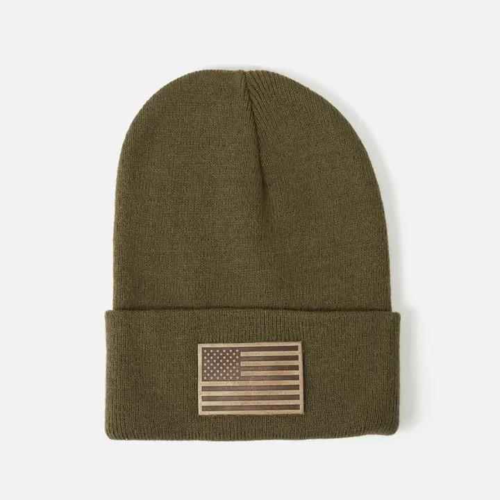 American Flag Knit Beanie