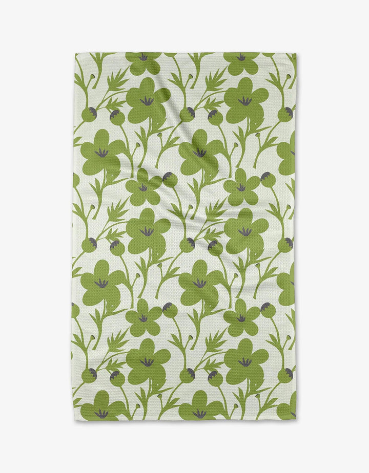 Geometry Tea Towel - Hearts/Flowers