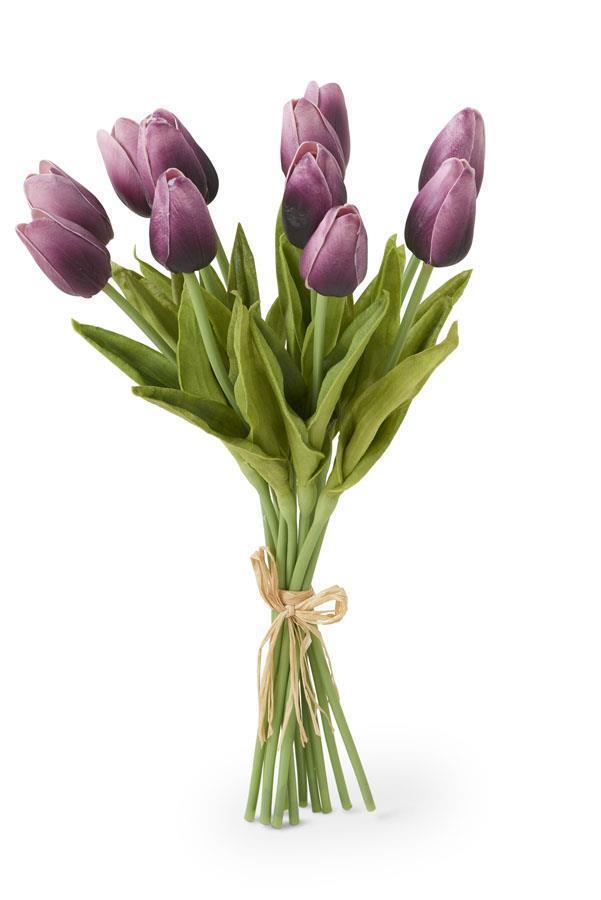 13" Real Touch Mini Tulip Bundle, 12 Stems