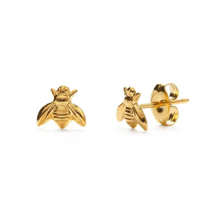 Gold Stud Earrings - Amano Studio