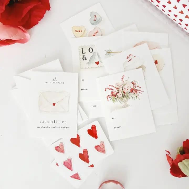 Emily Lex S/12 Cards + Envelopes