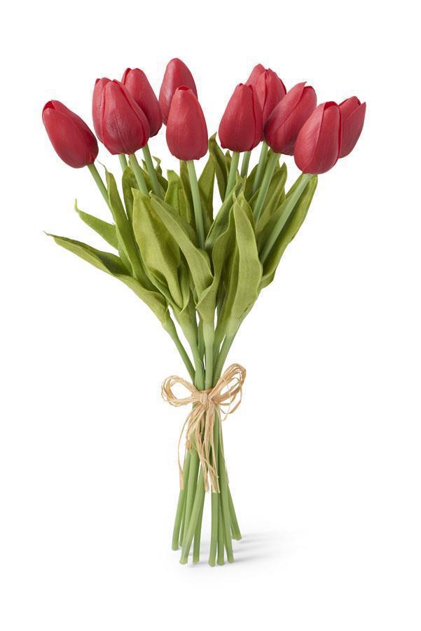 13" Real Touch Mini Tulip Bundle, 12 Stems